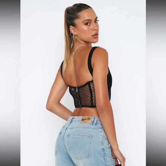 Let’s Part Ways Bustier Black - Picture 4 of 11